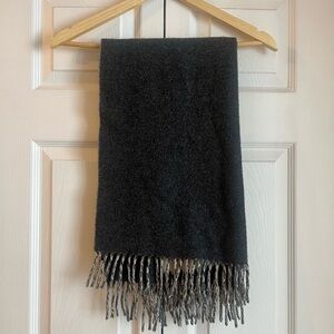 Two-tone Charcoal and Light Gray Designer Scarf